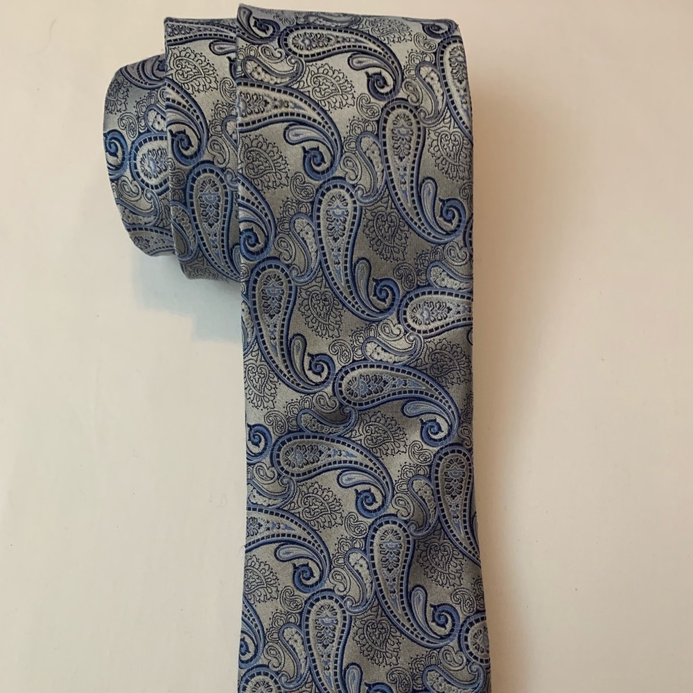 Canali woven silk tie
